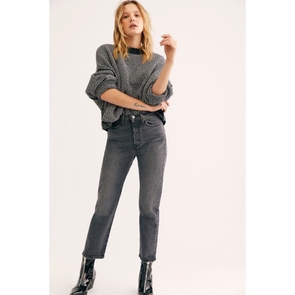 Levi's Denim - WORN ONCE LEVI’S Wedgie Straight Fit Women’s Jeans in ‘Break a Leg’ - Dark Gray